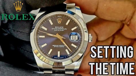 change time on rolex oyster perpetual|rolex setting date and time.